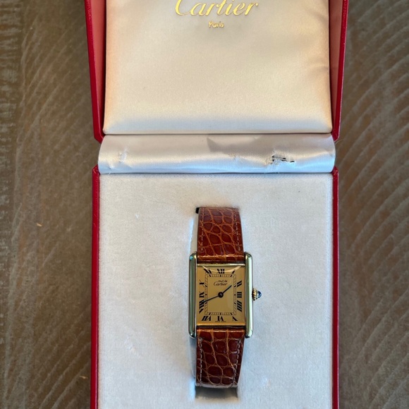 Cartier Must Tank Vermeil Watch - Picture 11 of 11